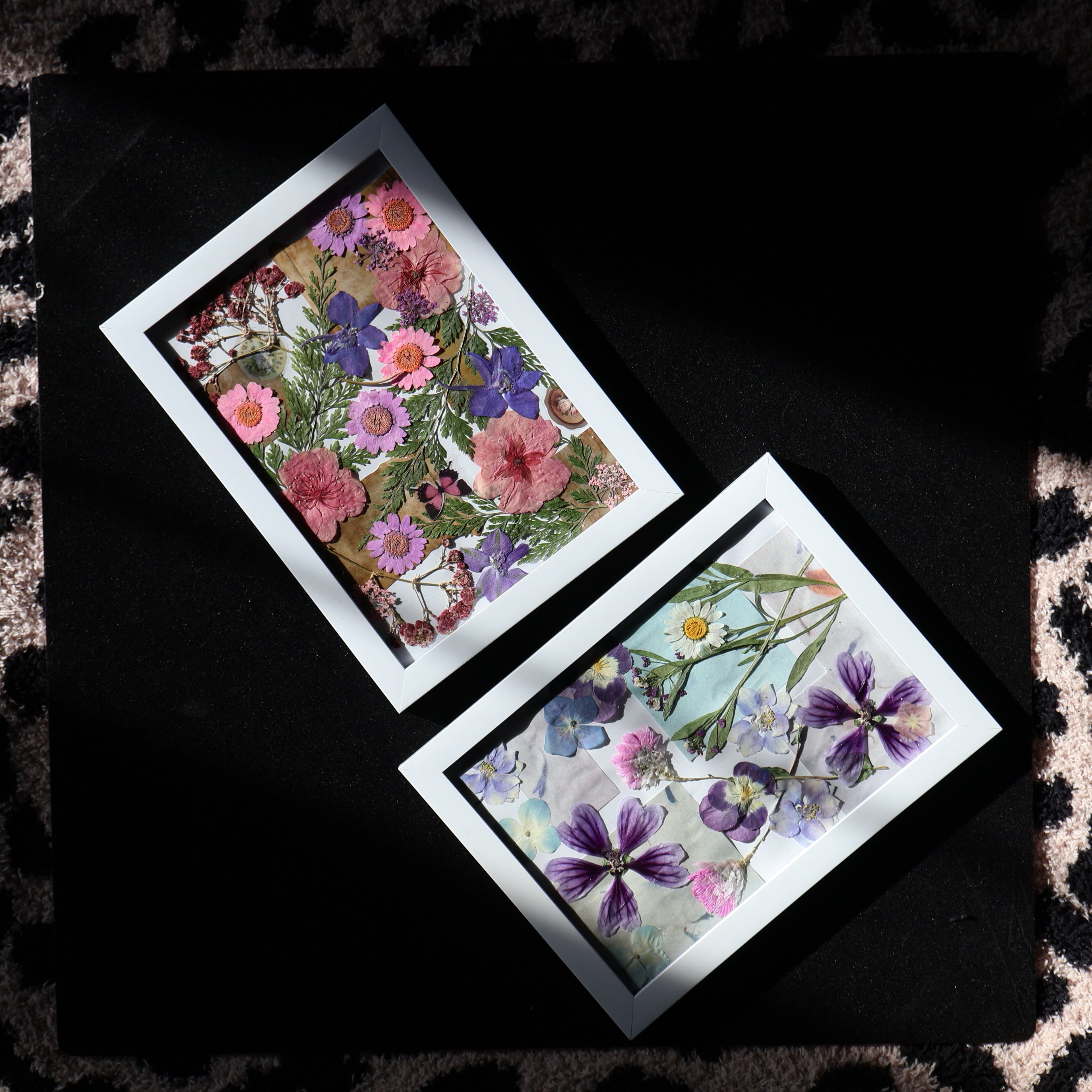 CUSTOM: Floral Portrait — Mixed Media Art Piece