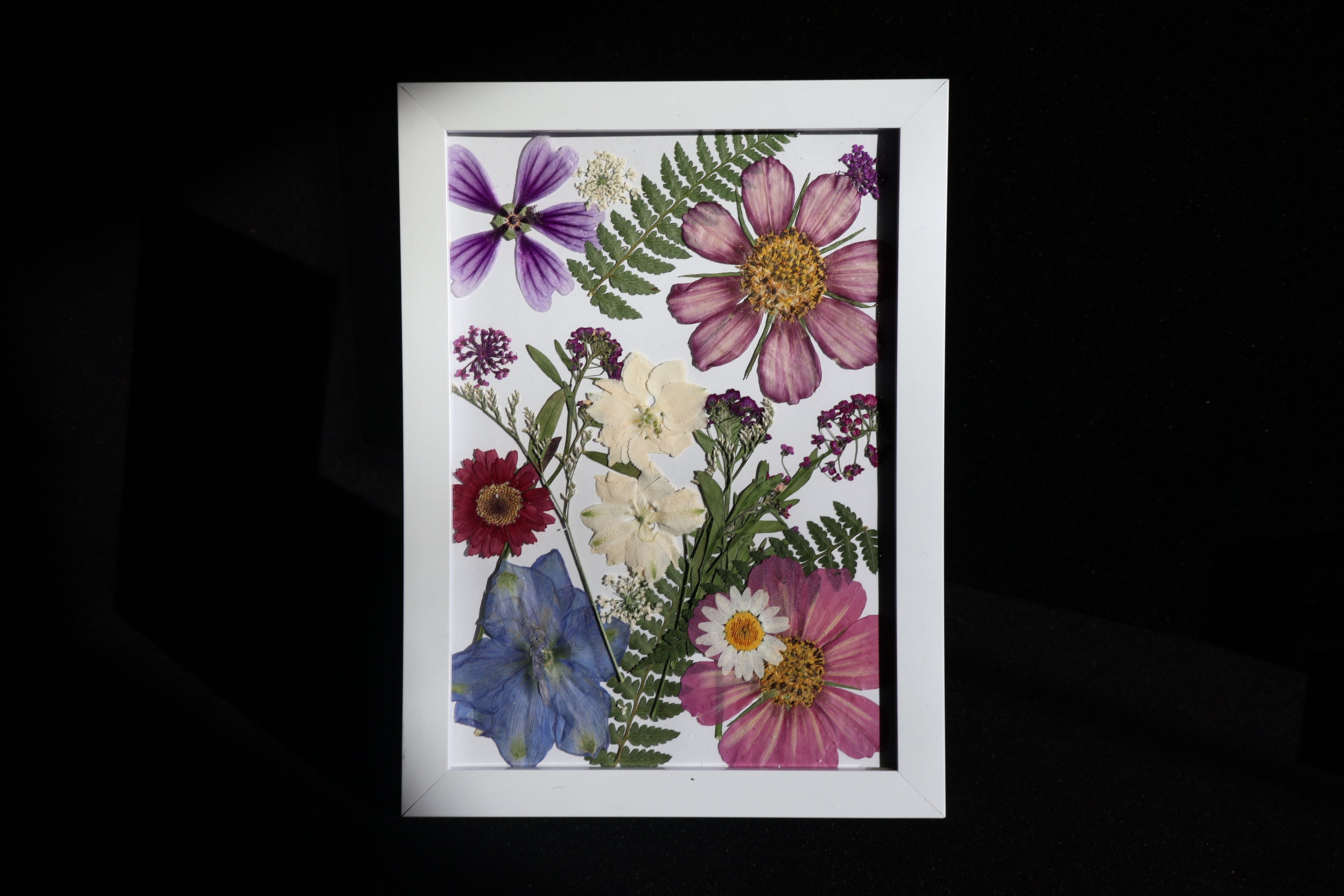 Floral Portrait — Mixed Media Art Piece