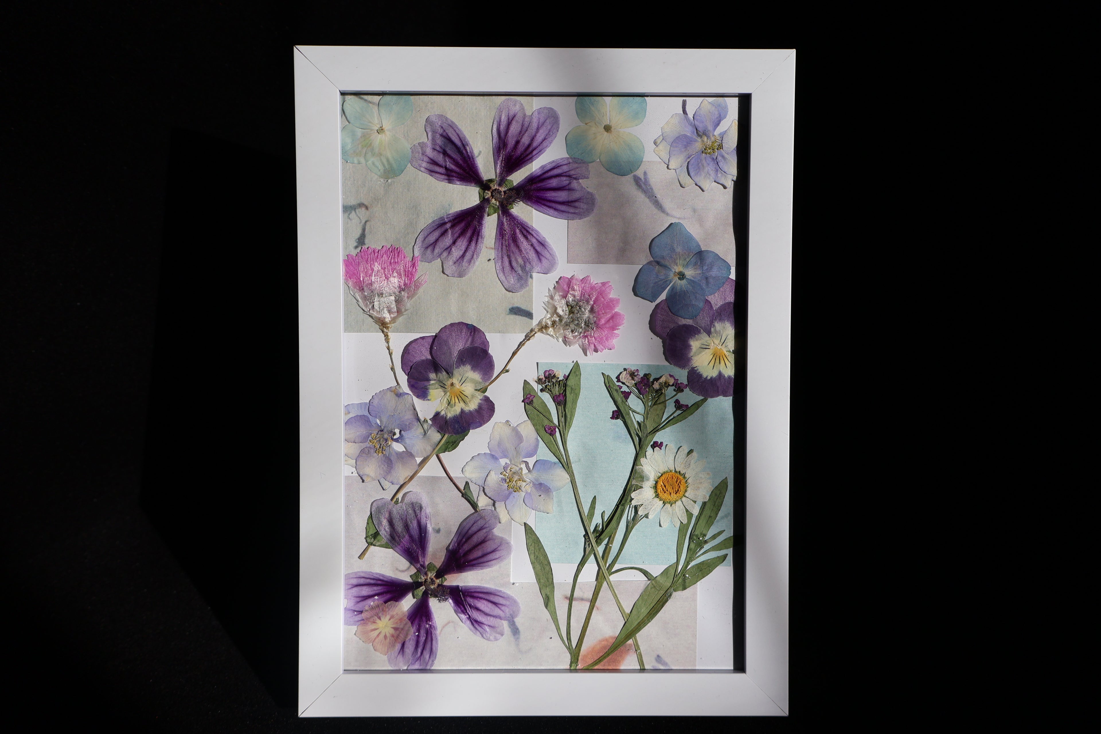 Floral Portrait — Mixed Media Art Piece