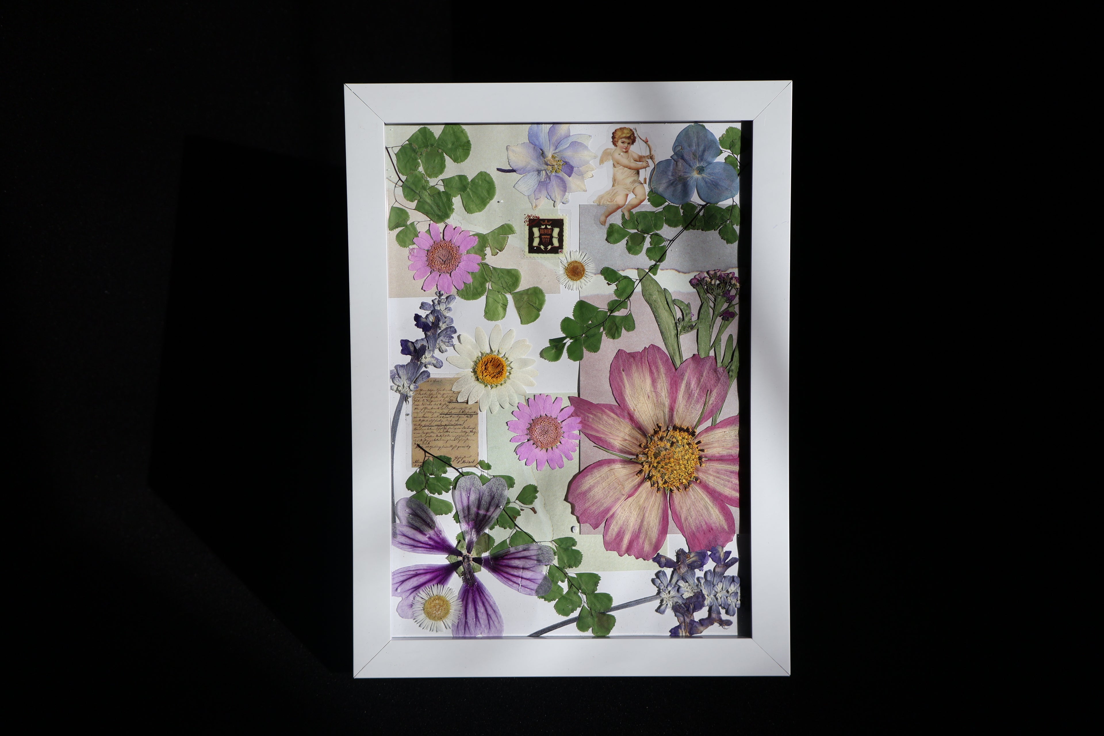 Floral Portrait — Mixed Media Art Piece