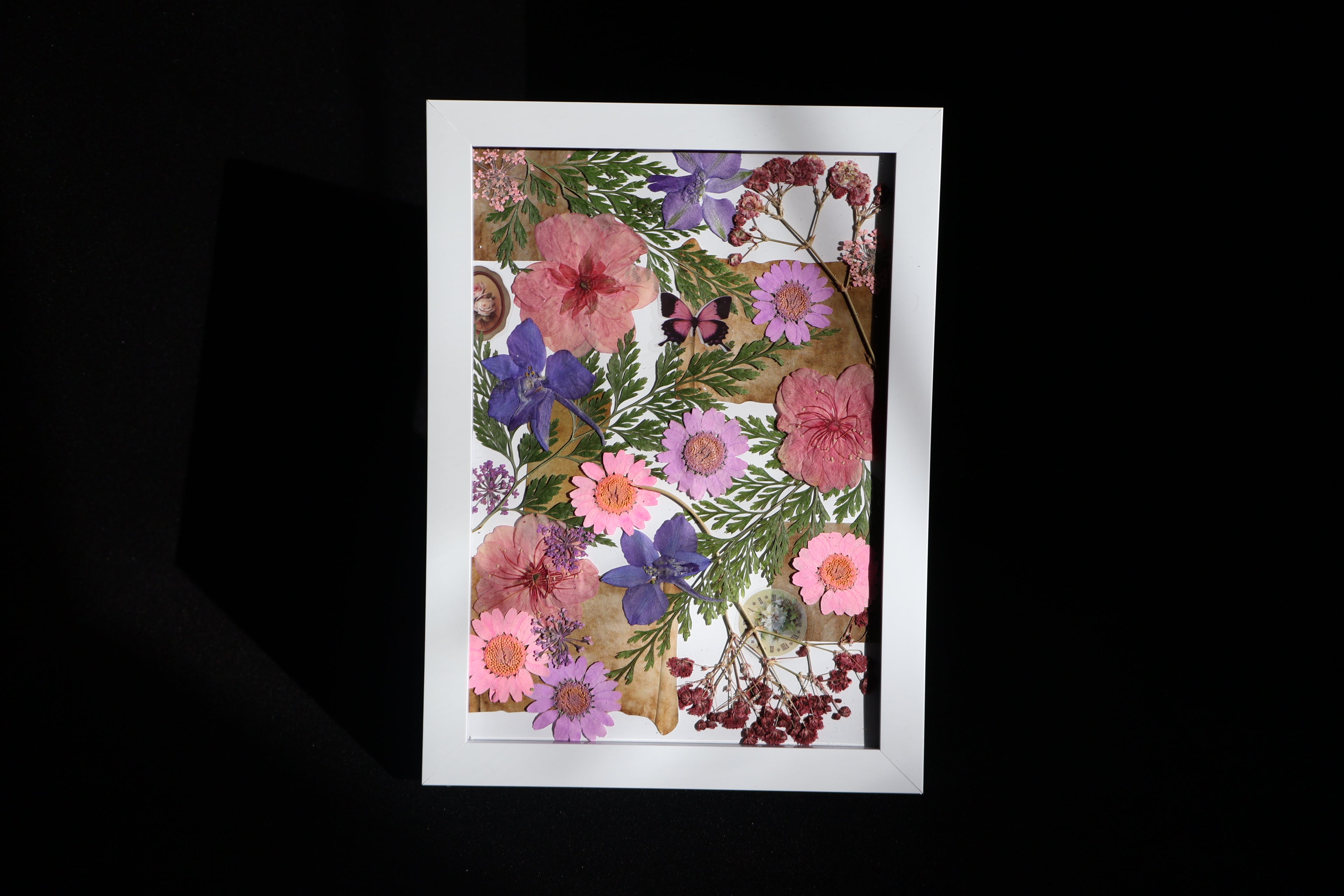 Floral Portrait — Mixed Media Art Piece