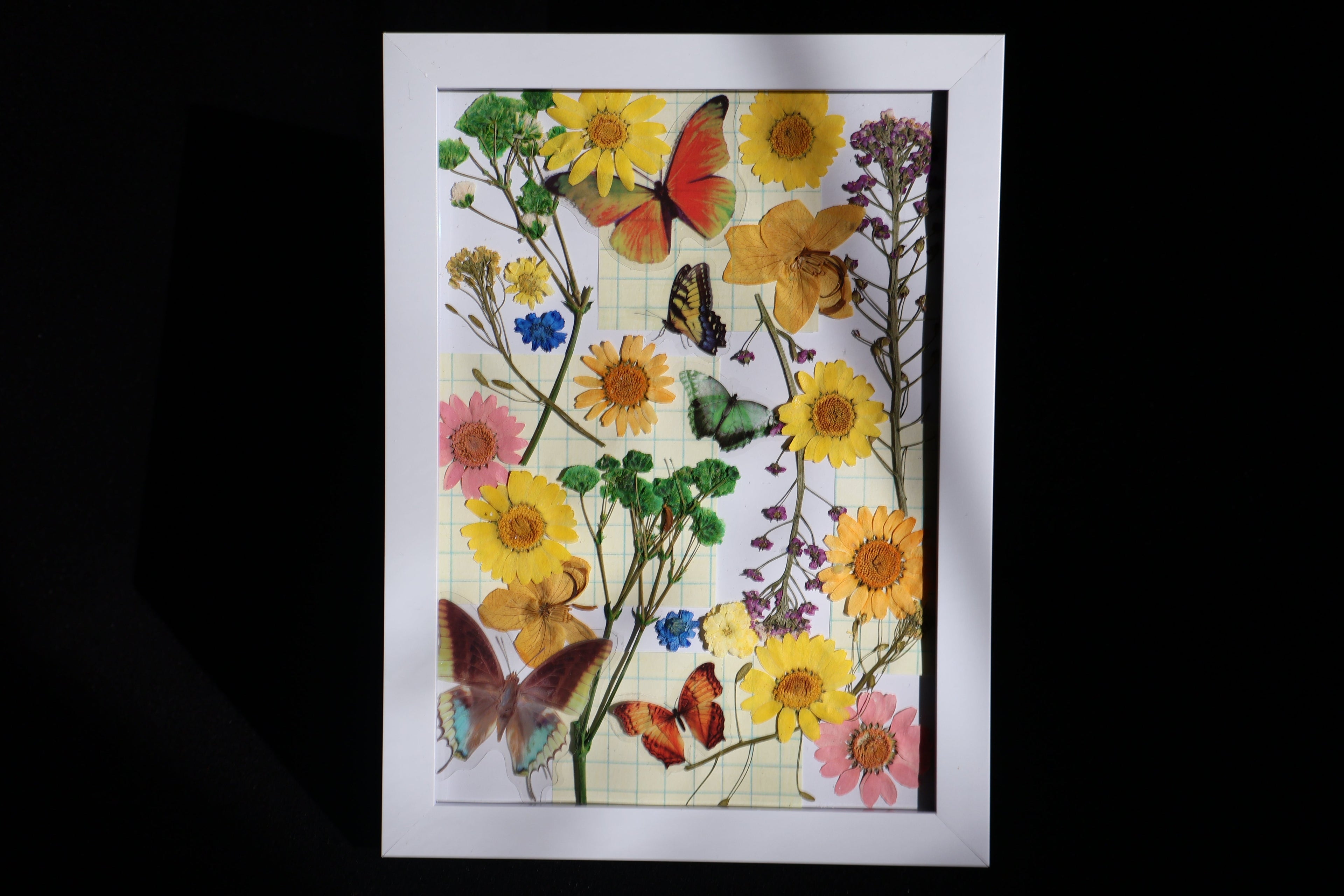 Floral Portrait — Mixed Media Art Piece